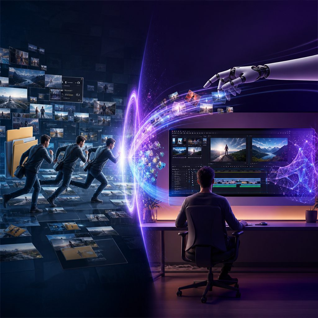 アイキャッチ: Adobe Premiereの生成AI統合で素材探しの往復作...