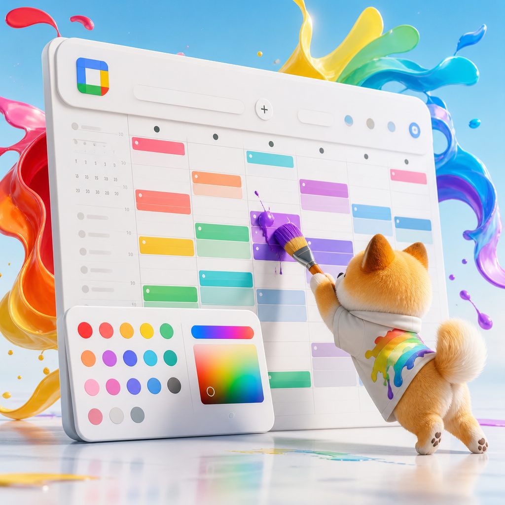 アイキャッチ: Googleカレンダーが神進化!好きな色(カスタムカラー)が...
